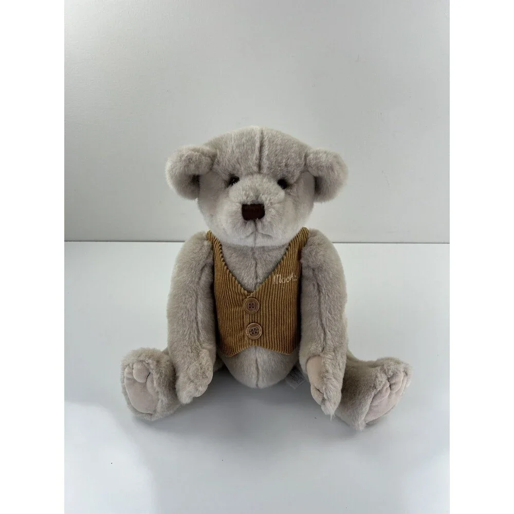 Vintage Dakin Teddy Bear Plush Stuffed Animal Mocha Corduroy Vest #24794 Plushie